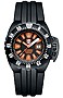 Luminox LIMITED EDITION Deep Diver Automatic, 1500 Series Orange Markers, Black PVD Case, Blue & Green Tritium