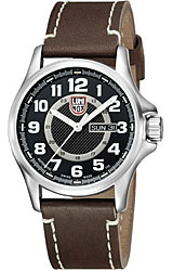 Luminox Automatic Field Series Black Dial, Stainless Steel Case and Leather Strap (1801)