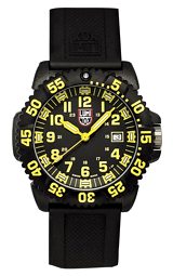 Luminox COLORMARK Navy Seals Dive Watch Yellow Numerals and Yellow Tritium Design (3055)