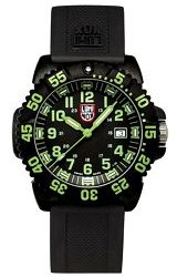 Luminox COLORMARK Navy Seals Dive Watch Green Numerals and Green Tritium Design (3067)