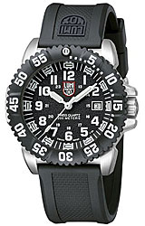 Luminox Steel COLORMARK Navy Seals Dive Watch White Numerals, Steel Case and Rubber Strap