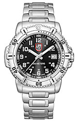 Luminox Ladies Steel COLORMARK Series - 38mm Black Dial, Steel Case and Bracelet (7252)