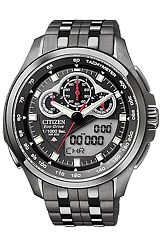 Citizen Promaster SST Split Second Eco-Drive Chronograph Black PVD Steel Case & Bracelet (JW0097-54E)