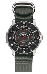Traser Long Life Military Diver Tritium Watch Anthracite Gray Dial, Carbon Fiber Bezel, NATO Cloth Strap