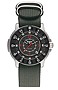 Traser Long Life Military Diver Tritium Watch Anthracite Gray Dial, Carbon Fiber Bezel, NATO Cloth Strap