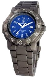 Smith & Wesson Tritium TITANIUM Executive Watch Dark Blue Dial, Titanium Case & Bracelet