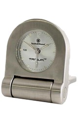 Smith & Wesson Tritium & Lumibright Alarm Clock - Folding, All Metal