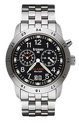 Traser Alarm Watch with Big Date Stainless Steel Case & Bracelet (t4002-259-32-01)