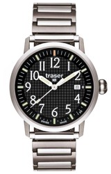 Traser Classic Basic Tritium Watch Black Dial, Steel Flex Bracelet (T4102.240.A2.01)