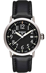 Traser Classic Basic Tritium Watch Black Dial, Black Leather Strap (T4102.740.A2.01)