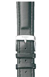 Traser Watchbands and Straps Black Leather Strap 22mm (fits Classic Series) (T4)