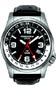 Torgoen Swiss T05 Dual Time GMT Pilot's Watches Black Dial/Day & Night Bezel/Black Leather Strap
