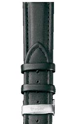Traser Watchbands and Straps Black Leather Strap with Deployment Buckle (T5)